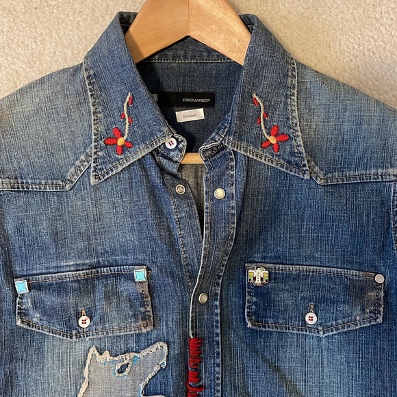 Dsquared2 Jeans shirt, sz 48, fit like small - Picture 5 of 5